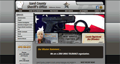 Desktop Screenshot of izardcountysheriff.org